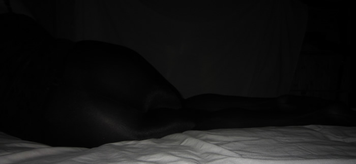 Black Pantyhose in Bed