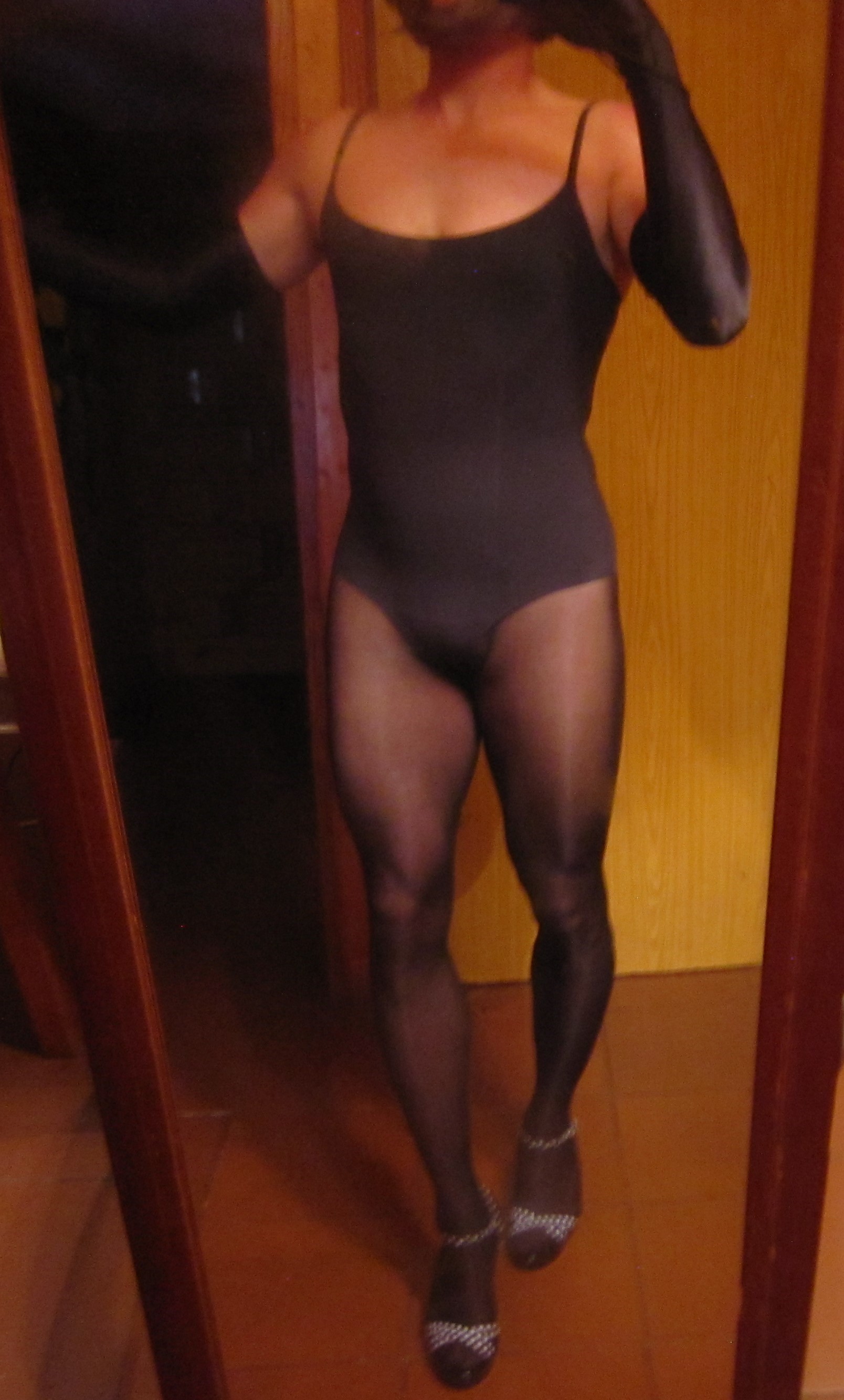 Item m6 bodysuit with Wolford Neon pantyhose