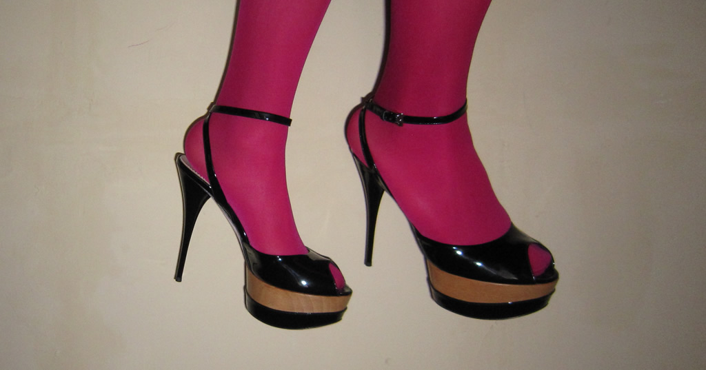 Sheery wearing Sebastian stiletto heels